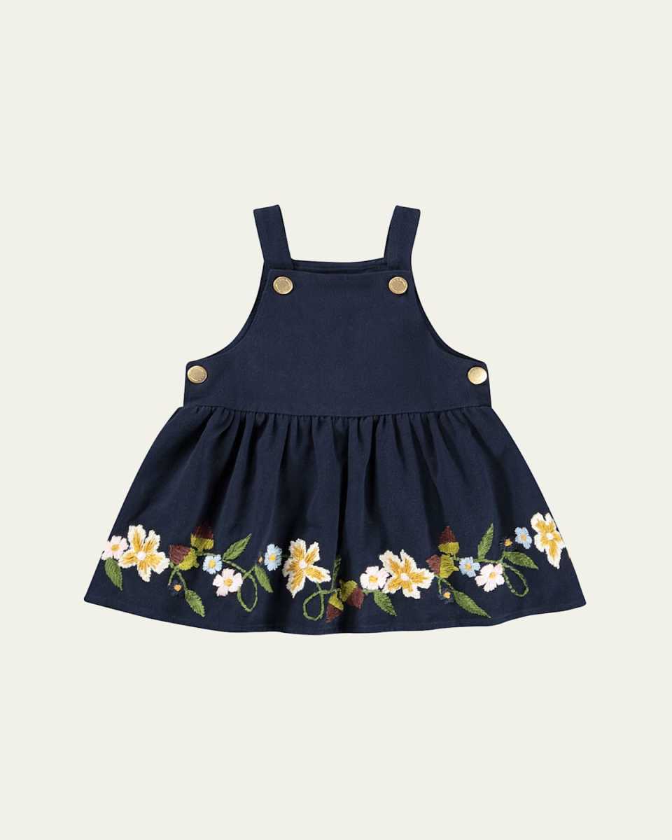 Girl's Embroidered Colleena Mini Dress, Size 12M-4